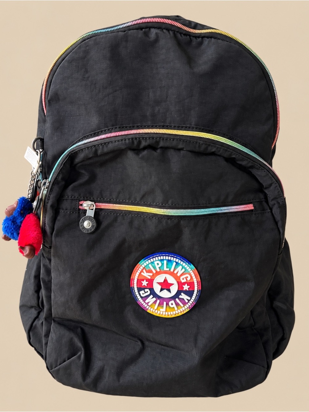 Kipling Black Nylon Backpaxk